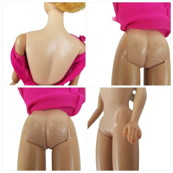 Vintage 1958 Mattel Barbie Midge with Blonde Bubble Cut Hair  Bubblecut Blonde - Picture 5 of 12